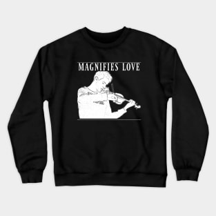 david byrne // magnifies love Crewneck Sweatshirt